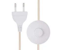 Globen Lighting Noah Golvlampa Vit Bouclé 45cm