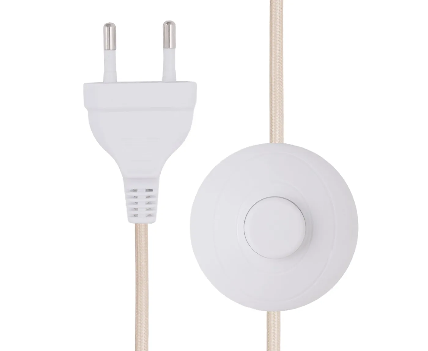 Globen Lighting Noah Golvlampa Vit Bouclé 45cm
