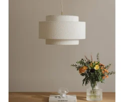 Globen Lighting Noah Taklampa Bouclé White 50cm