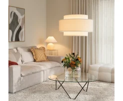 Globen Lighting Noah Taklampa Bouclé White 70cm