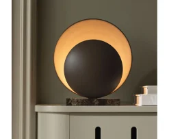 Globen Lighting Orbit Bordslampa Mocha/Brun marmor 32cm