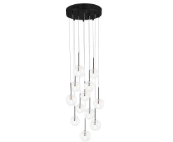 Globen Lighting Skyfall Taklampa Klar/Svart
