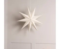 Globen Lighting Stella Julstjärna Vit Bouclé 60cm