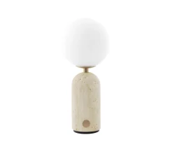 Globen Lighting Torrano Portabel Bordslampa Beige travertin