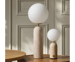 Globen Lighting Torrano Portabel Bordslampa Beige travertin