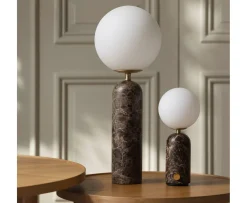 Globen Lighting Torrano Portabel Bordslampa Brun marmor