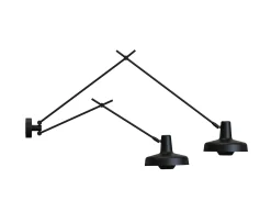 Grupa Arigato Vägglampa Double Long/Short Black