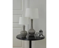 Hallbergs Belysning Bella Lampfot Grey Crack 50cm