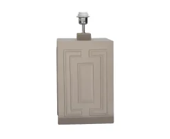Hallbergs Belysning Stucco Lampfot Greige