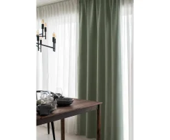 Hasta Home Stilla Mörkläggande Gardinlängd Ljusgrön 250cm