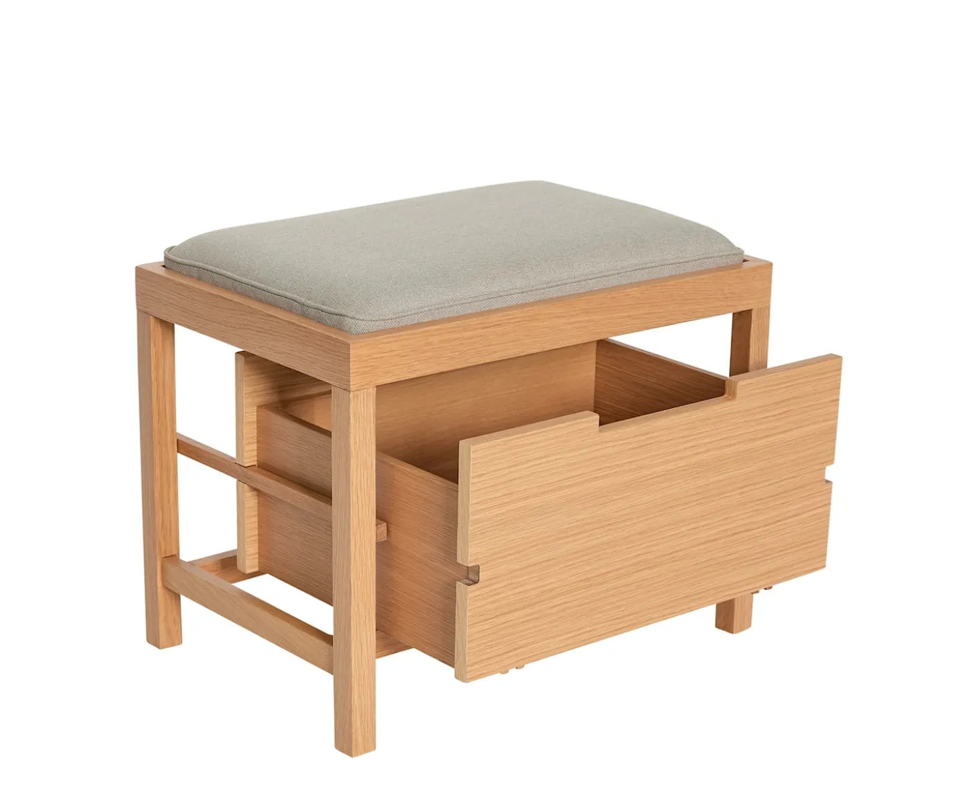Hübsch Bifi Bänk Sand/Natural 60x40