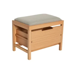 Hübsch Bifi Bänk Sand/Natural 60x40