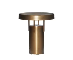Hübsch BringMe Portabel Bordslampa Mini Brunerad Mässing 20cm