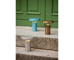 Hübsch BringMe Portabel Bordslampa Mini Brunerad Mässing 20cm