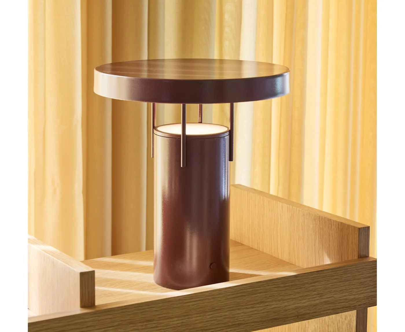 Hübsch BringMe Portabel Lampa Metallic Burgundy 28cm