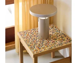 Hübsch BringMe Portabel Lampa Metallic Sand 28cm