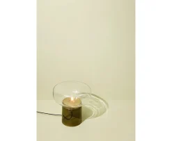 Hübsch Crave Bordslampa Klar/Mörkgrön