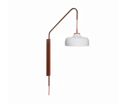 Hübsch Current Vägglampa Rödbrun/Vit