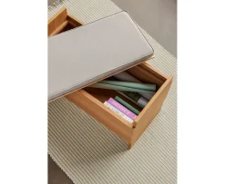Hübsch Forma Bänk Sand/Natural 85cm