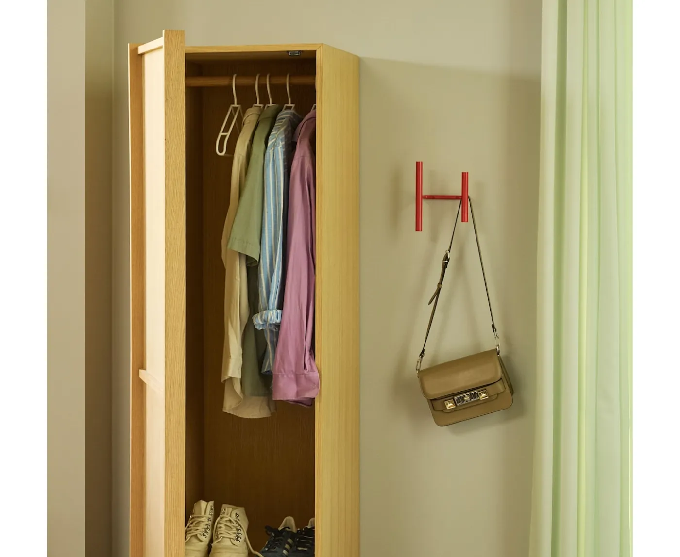 Hübsch Kura Garderob Small Natural 181x50