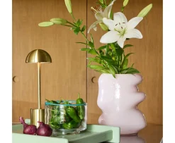 Hübsch Lote Vas Light Pink 25cm