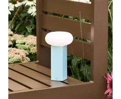 Hübsch Low Portabel Lampa Blue 20cm