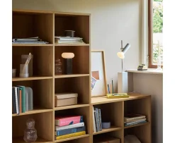 Hübsch Low Portabel Lampa Brown 20cm