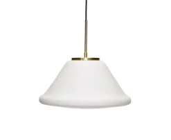 Hübsch Muse Taklampa Triangulär White Ø40