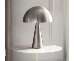Hübsch Mush Bordslampa Nickel 33cm