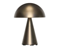 Hübsch Mush Portabel bordslampa Bronzed Brass 20cm