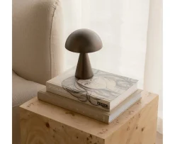 Hübsch Mush Portabel bordslampa Bronzed Brass 20cm