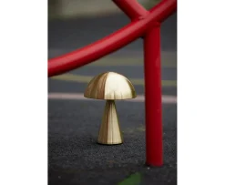 Hübsch Mush Portabel Bordslampa Mässing 20cm