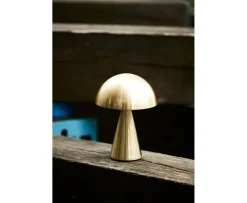 Hübsch Mush Portabel Bordslampa Mässing 20cm