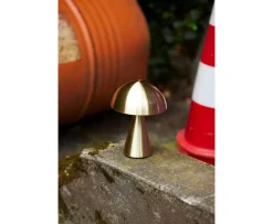 Hübsch Mush Portabel Bordslampa Mässing 20cm