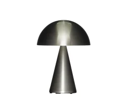 Hübsch Mush Portabel Bordslampa Nickel 20cm
