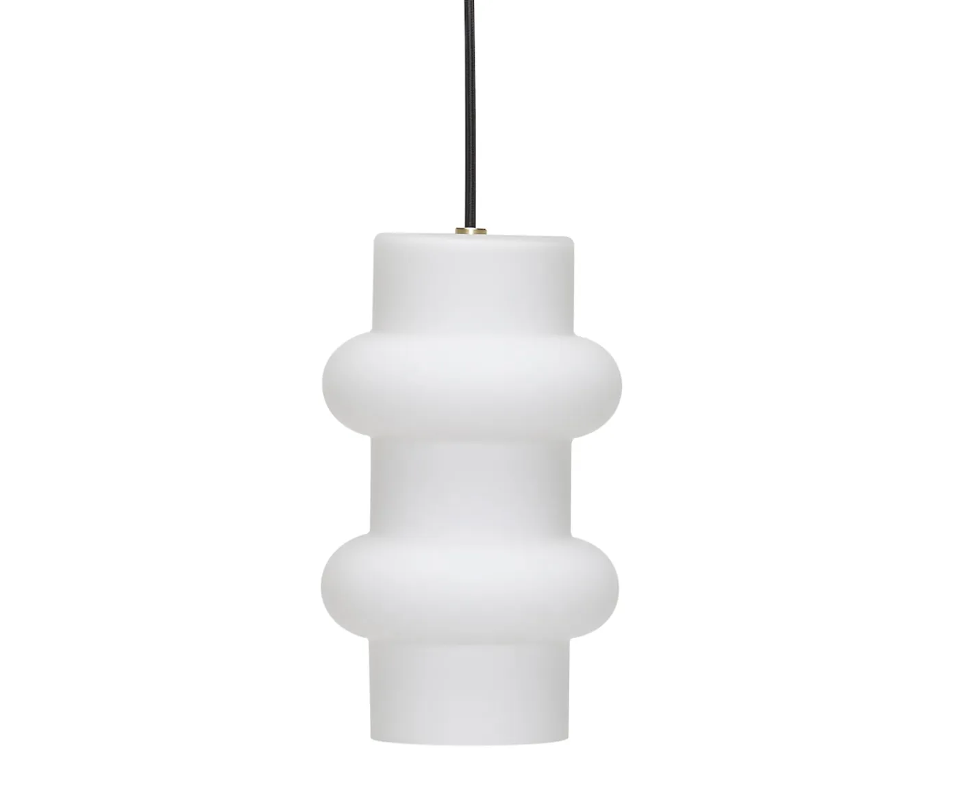 Hübsch Pilule Pendel Double Matte White 25cm