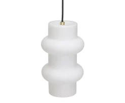 Hübsch Pilule Pendel Double Matte White 25cm