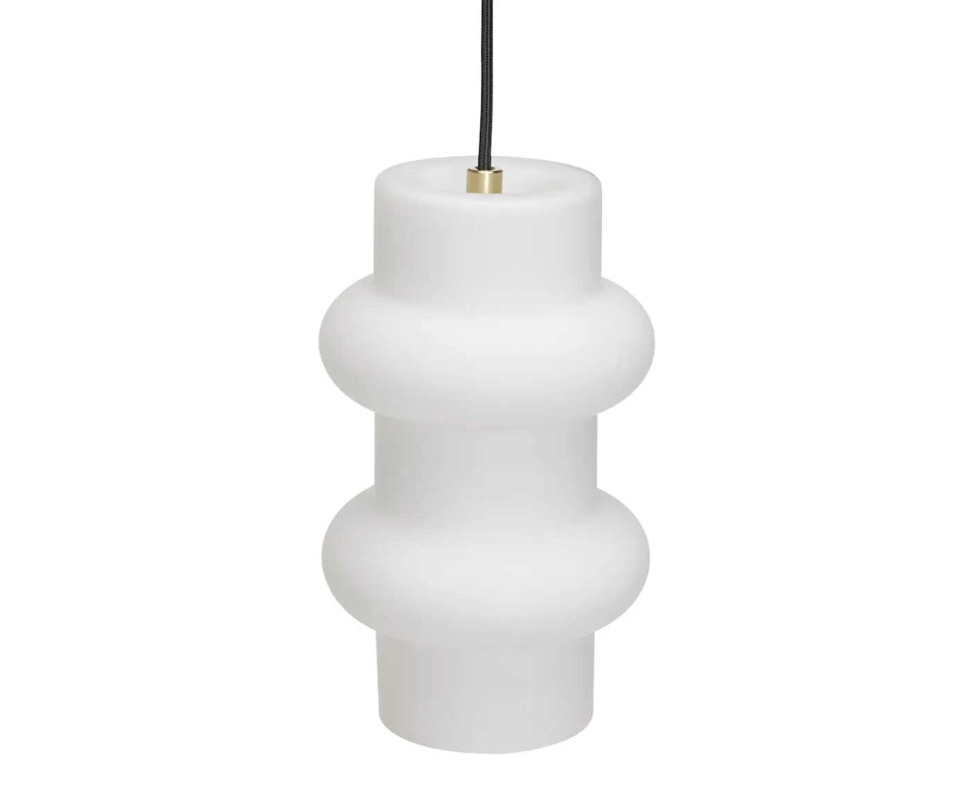 Hübsch Pilule Pendel Double Matte White 25cm