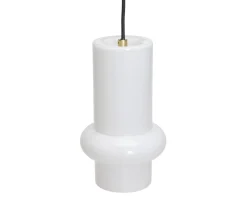 Hübsch Pilule Pendel Down Glossy White 25cm