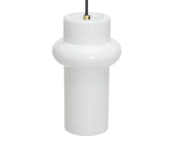 Hübsch Pilule Pendel Up Glossy White 25cm