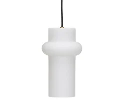 Hübsch Pilule Pendel Up Matte White 25cm