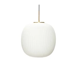 Hübsch Serene Taklampa Vit/Mässing Ø42cm