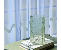 Hübsch Triple Vas Green Clear 3-pack
