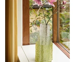 Hübsch Triple Vas Green Clear 3-pack