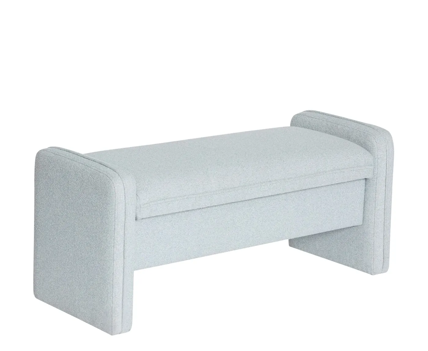 Hübsch Well Bänk Light Blue 100cm