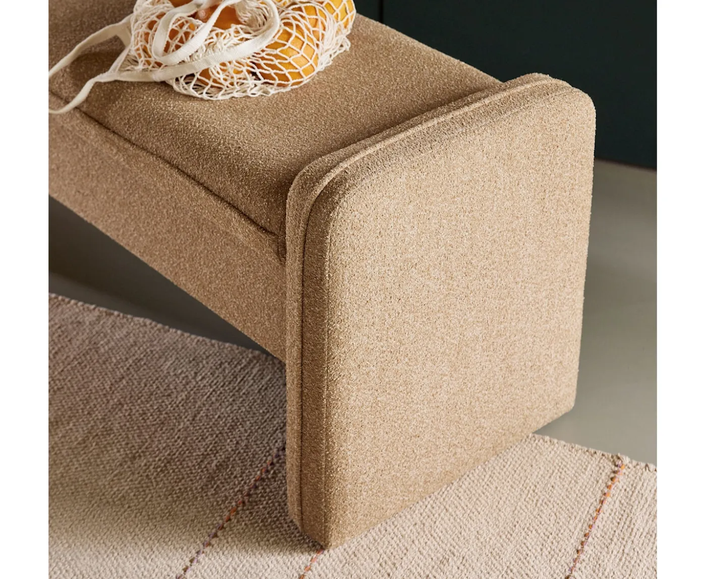 Hübsch Well Bänk Sand 100cm