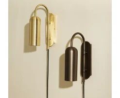 Hübsch Zenith Vägglampa Burnished Brass 29cm