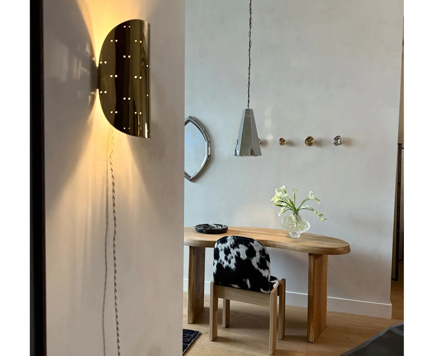 Hein Studio Giselle Vägglampa Brass