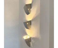 Hein Studio Jolene Vägglampa Polished Steel