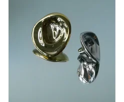 Hein Studio Ripple no. 02 Väggkrok Brass Large
